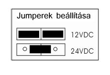 Jumper bellts 12V DC / 24V DC tp kivlasztshoz